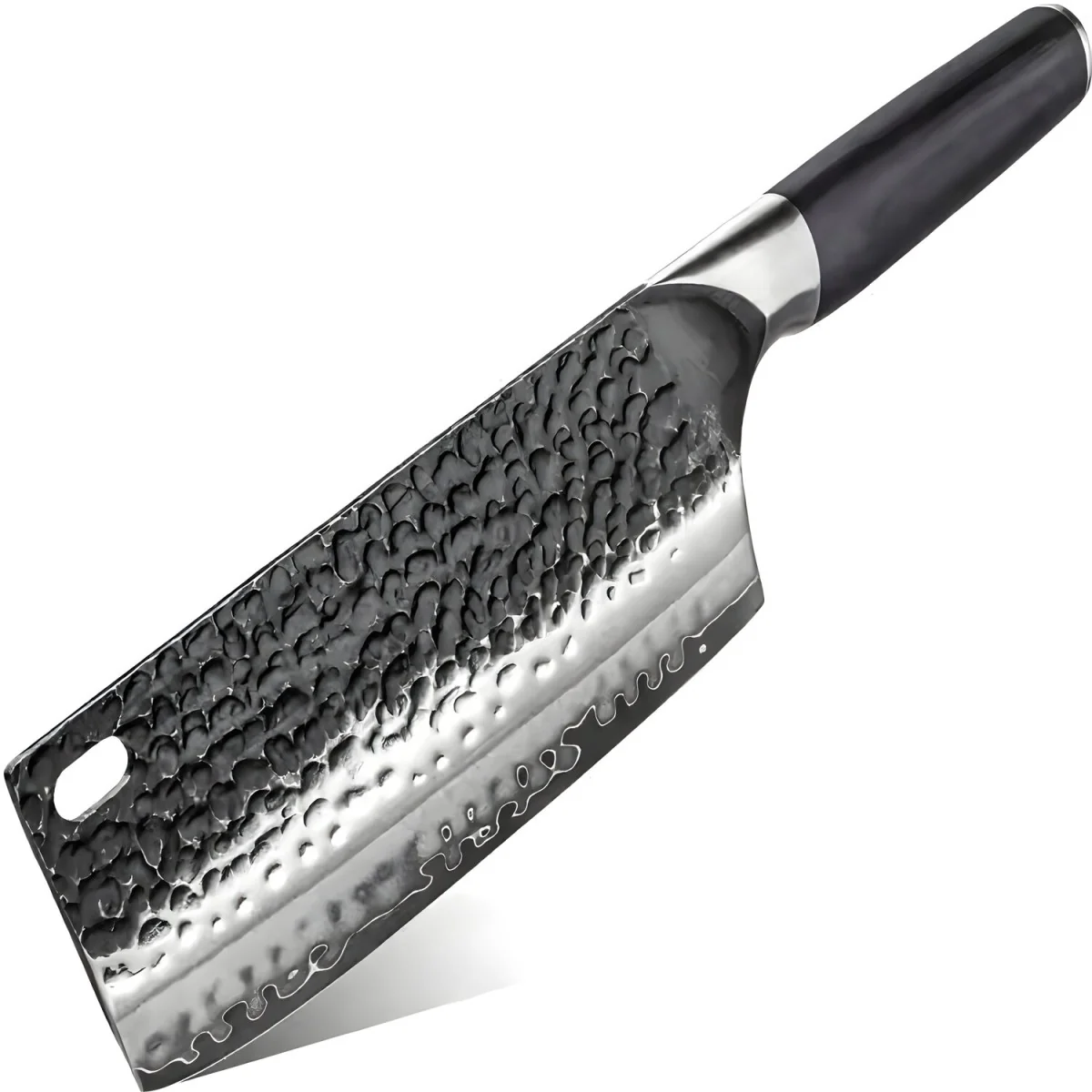Damaškový kuchynský nôž - Cleaver/Čierna 32,5 cm, 401 g