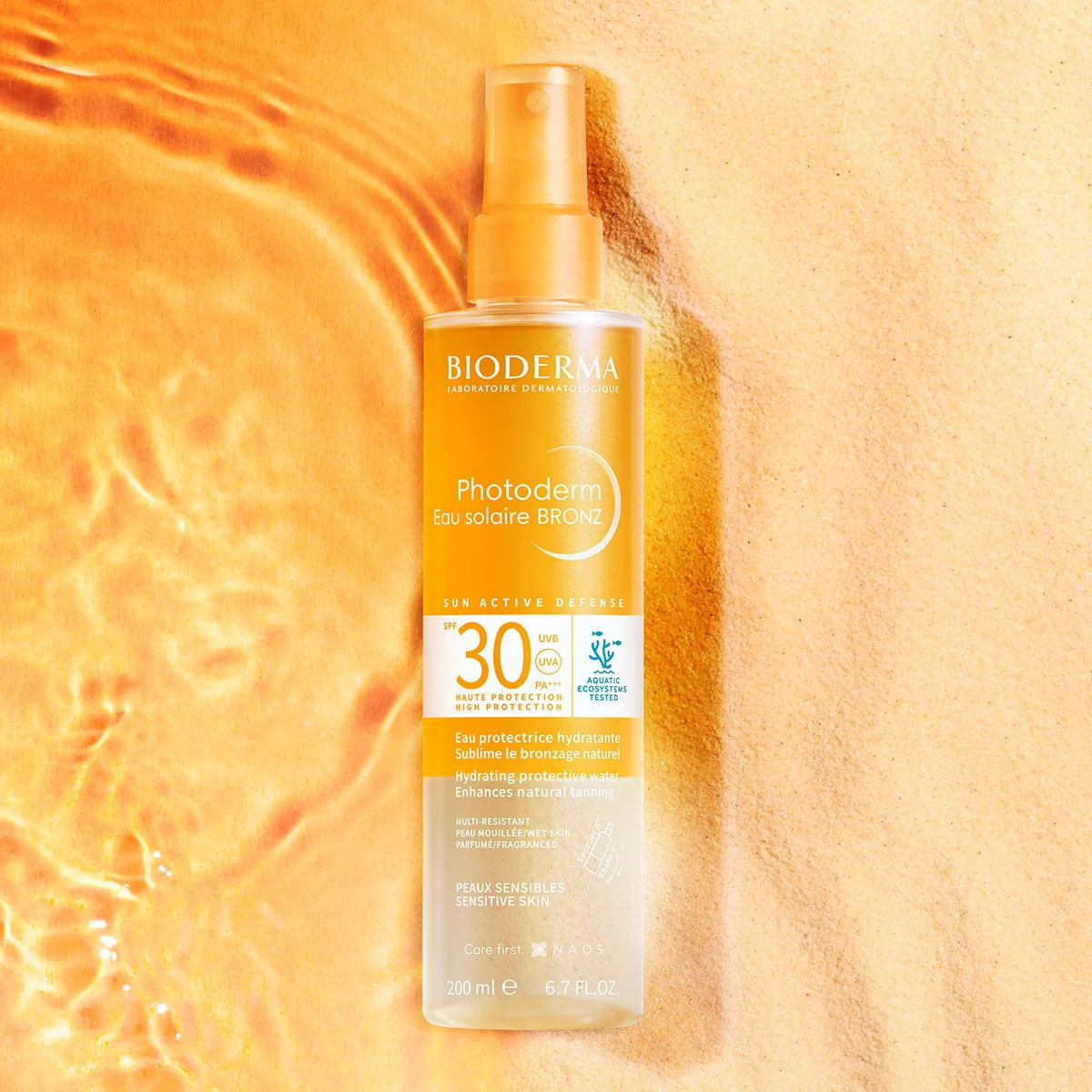 BIODERMA Photoderm BRONZ Opaľovacia voda SPF 30 pre bronzové opálenie 1×200 ml, opaľovacia voda