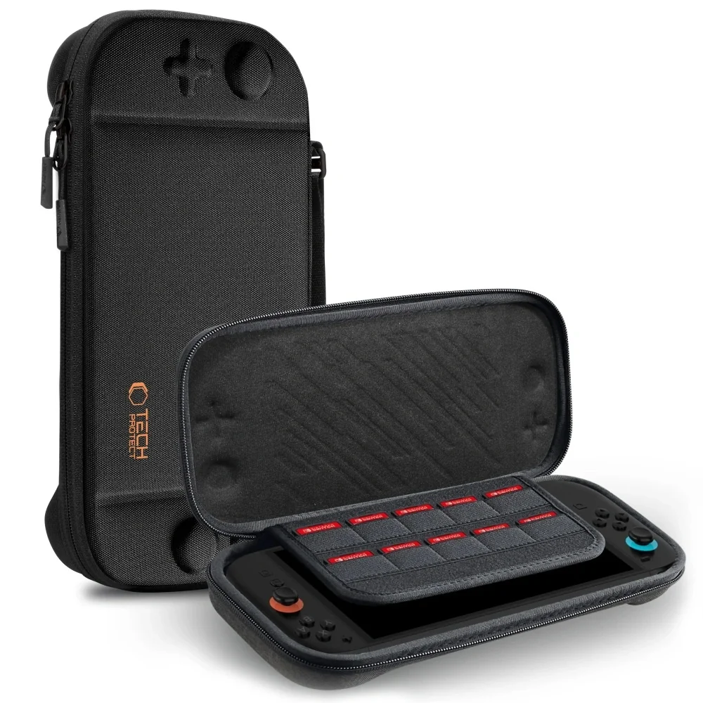 Tech-Protect Slim Pouch puzdro na Nintendo Switch 2, čierne