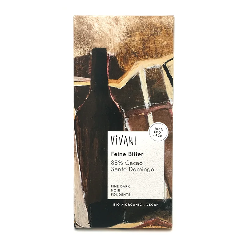 Horká Čokoláda 85% BIO Vivani (3x80g) Family pack