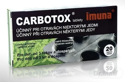 CARBOTOX 1×20 tbl, liek