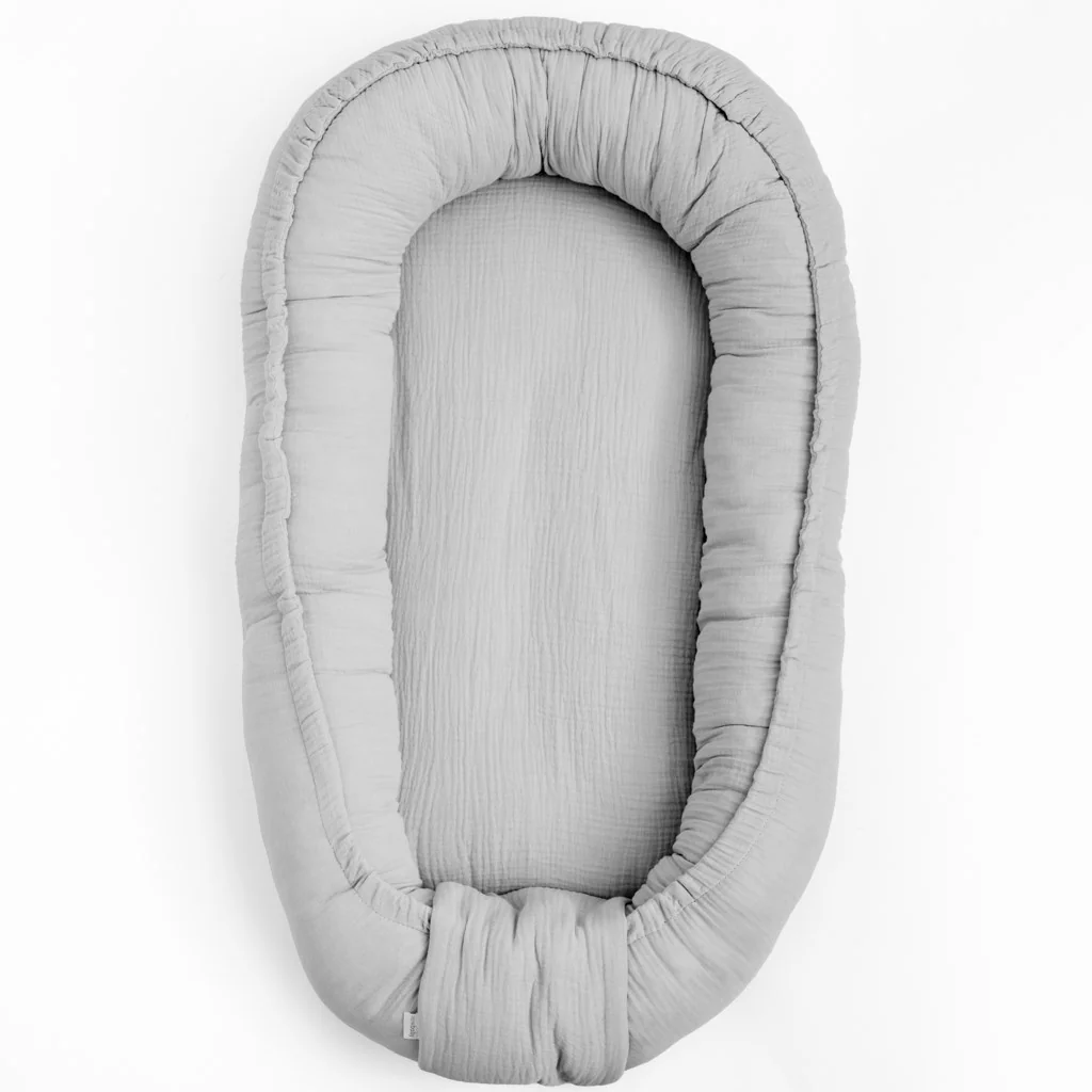 Mušelínové hniezdočko pre bábätko New Baby light grey , 20C56726