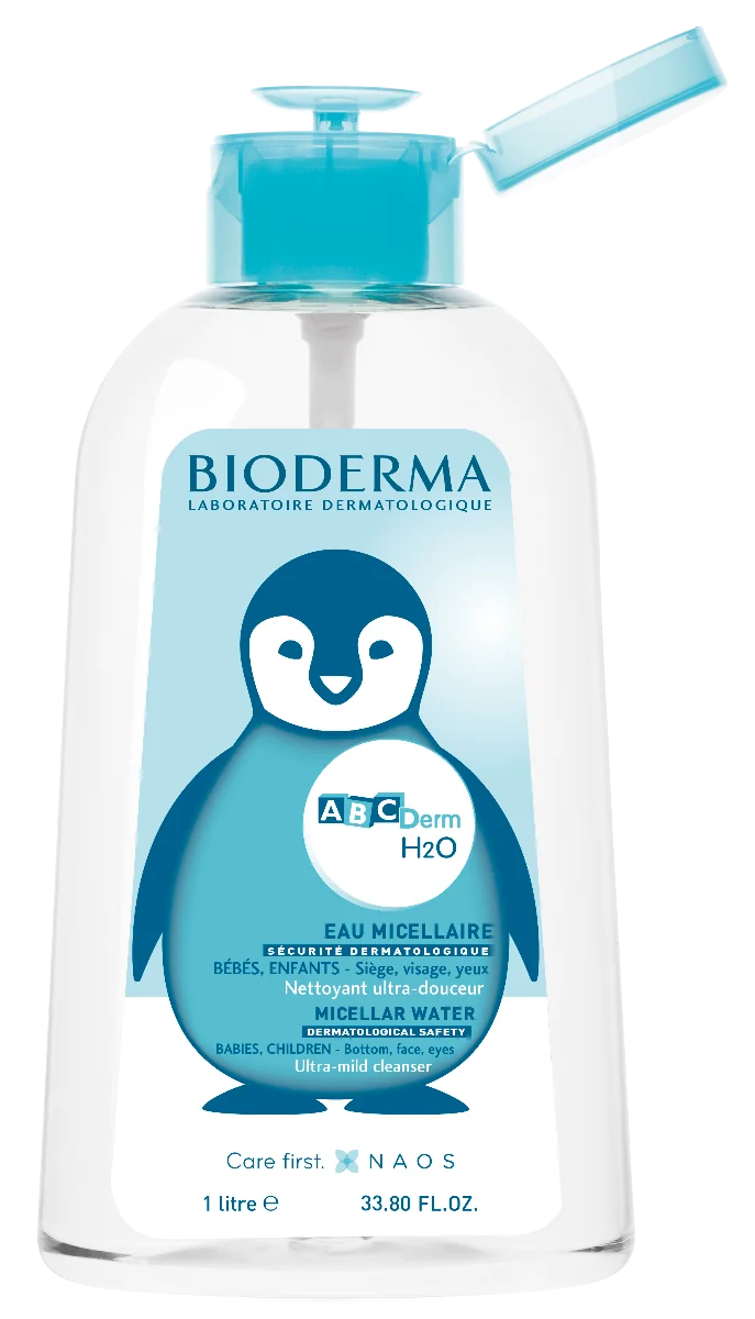BIODERMA ABCDerm H2O 1×1000 ml, reverzná pumpa