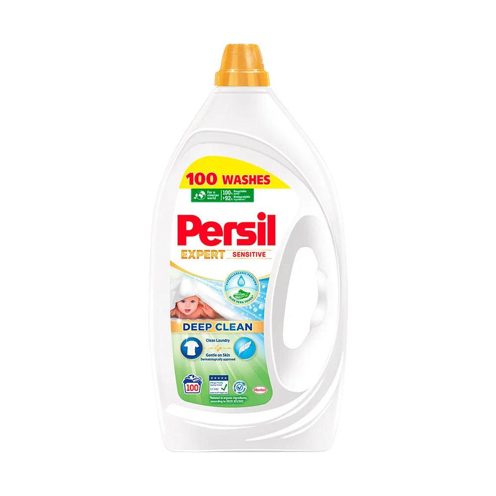 Persil prací gél Expert Sensitive 100 praní, 4,5 l 1×4500 ml, prací gél