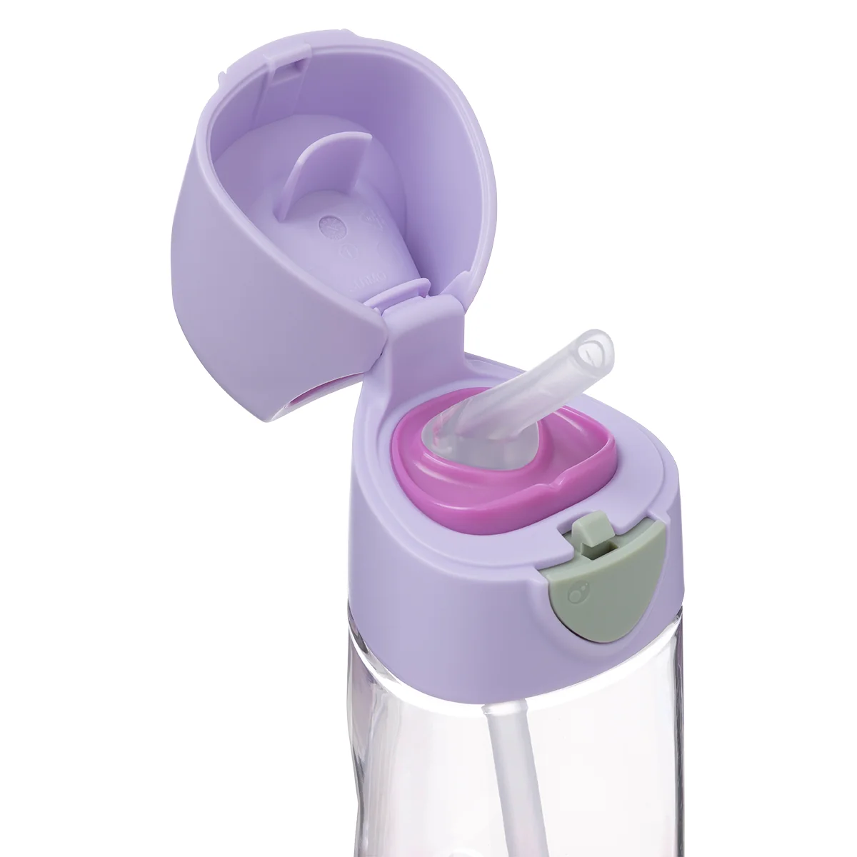 Fľaša na pitie so slamkou 450 ml sugar plum