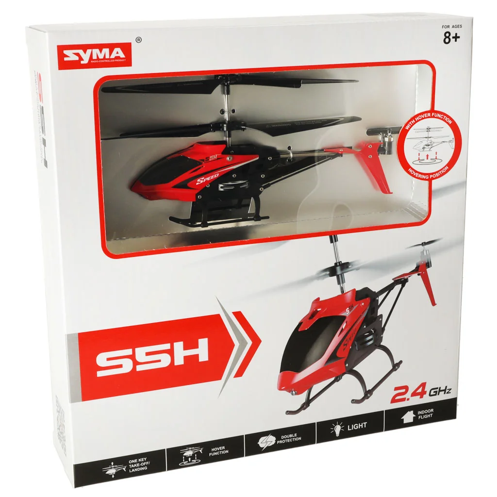 SYMA – RC vrtuľník s hover funkciou (červený)