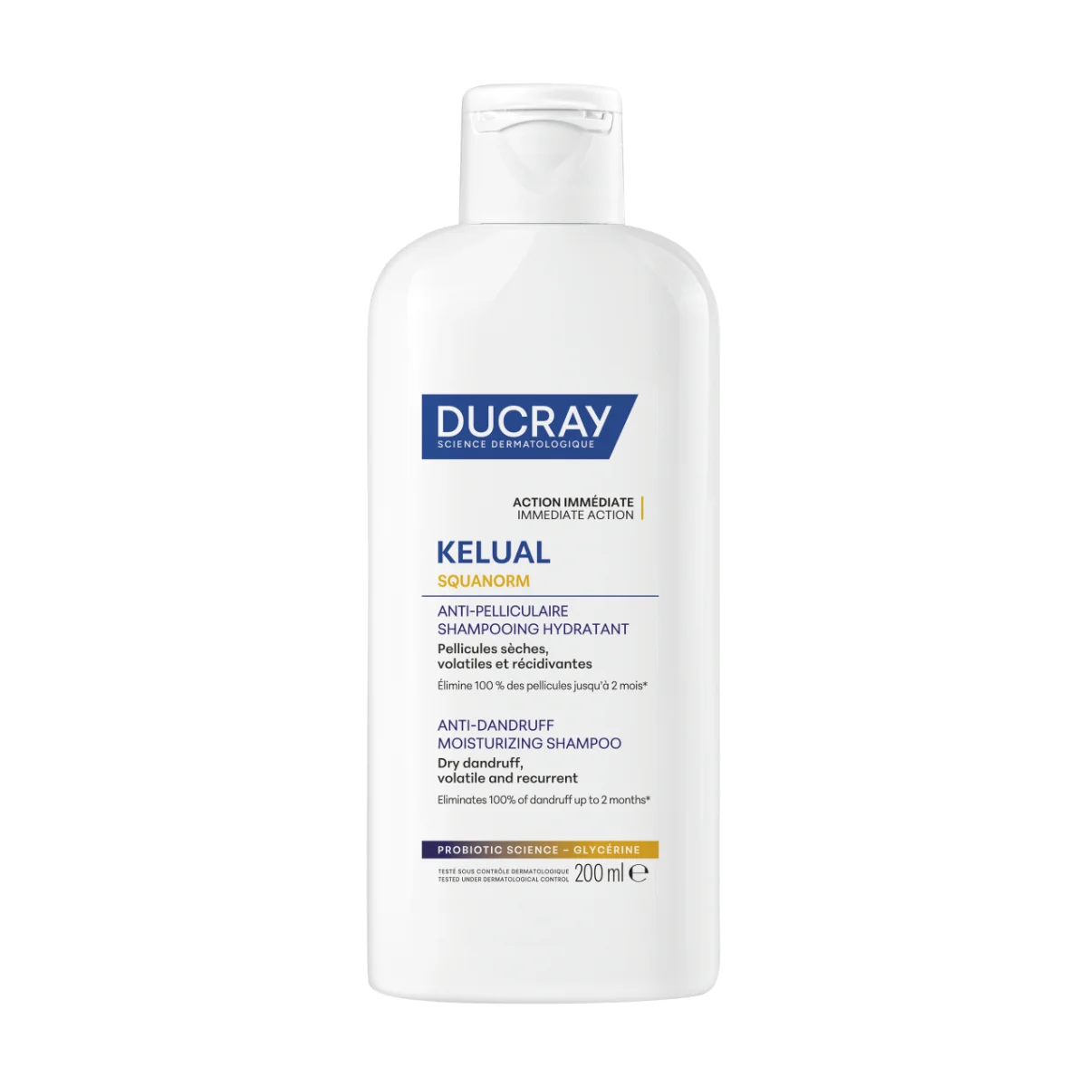 DUCRAY KELUAL SQUANORM Šampón proti suchým lupinám, 200 ml 1×200 ml, šampón proti lupinám