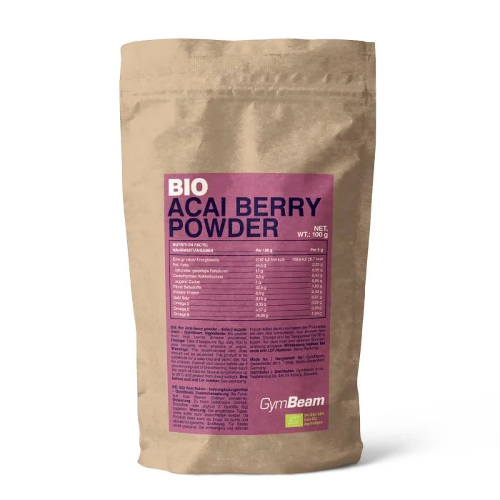 Gymbeam bio acai prášok 100 g 1×100 g, bio acai prášok