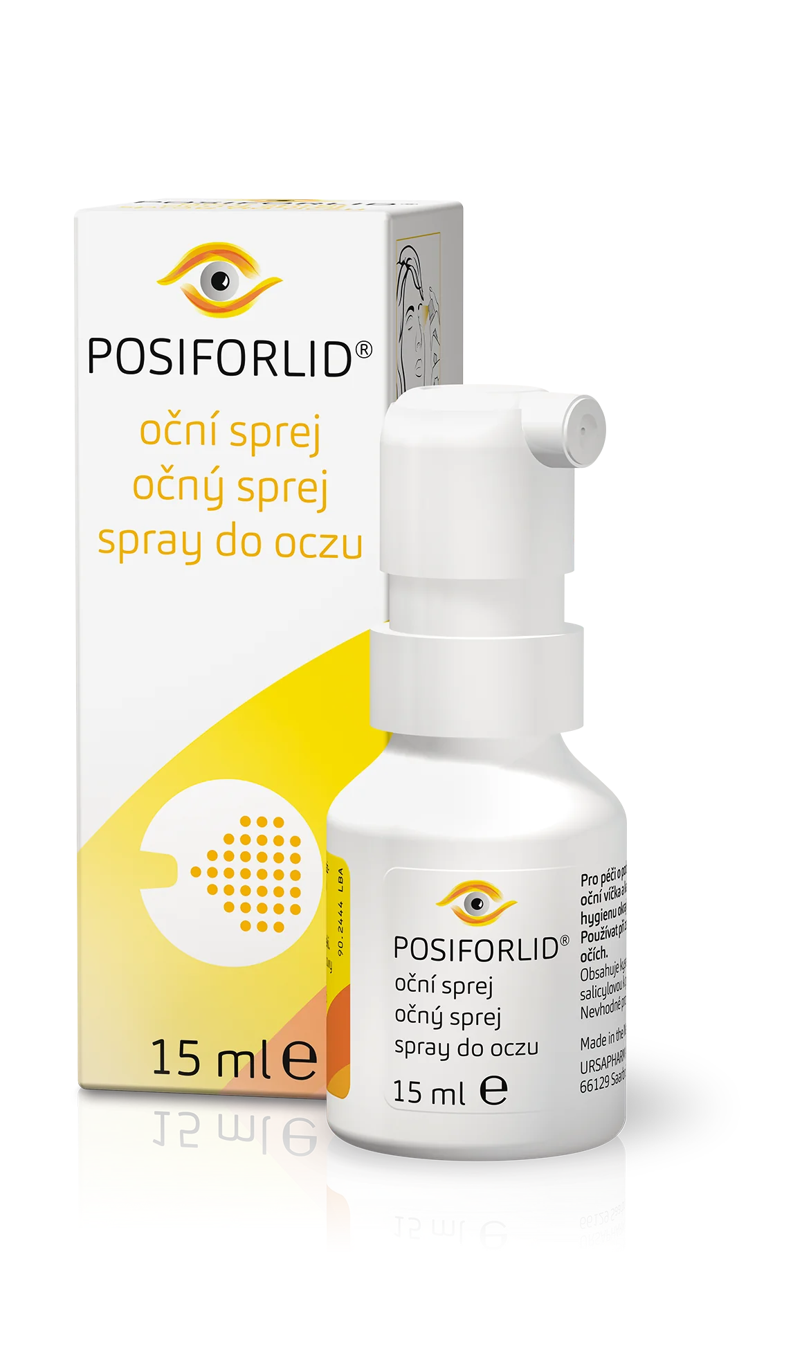 Posiforlid očný sprej 1×15 ml, očný sprej