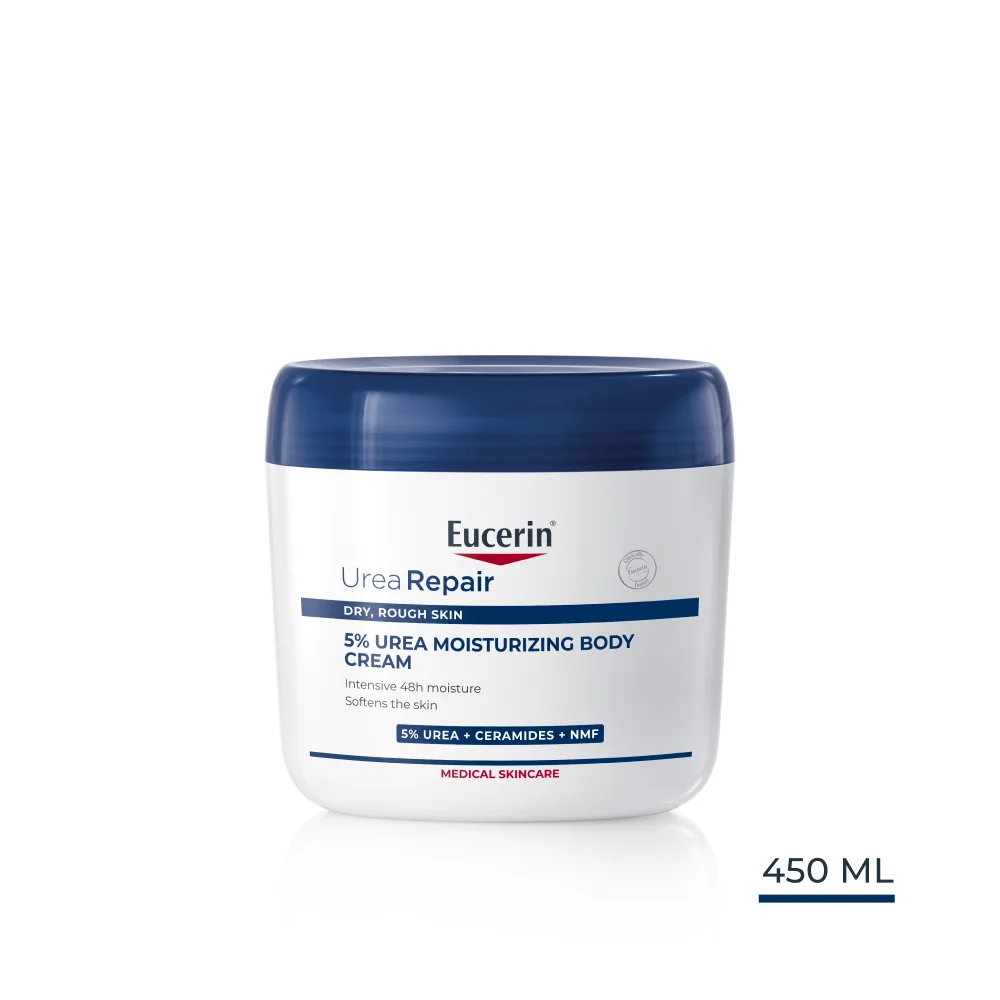 Eucerin UreaRepair Telový krém 5 % urea, 450 ml 1×450 ml, hydratácia pokožky
