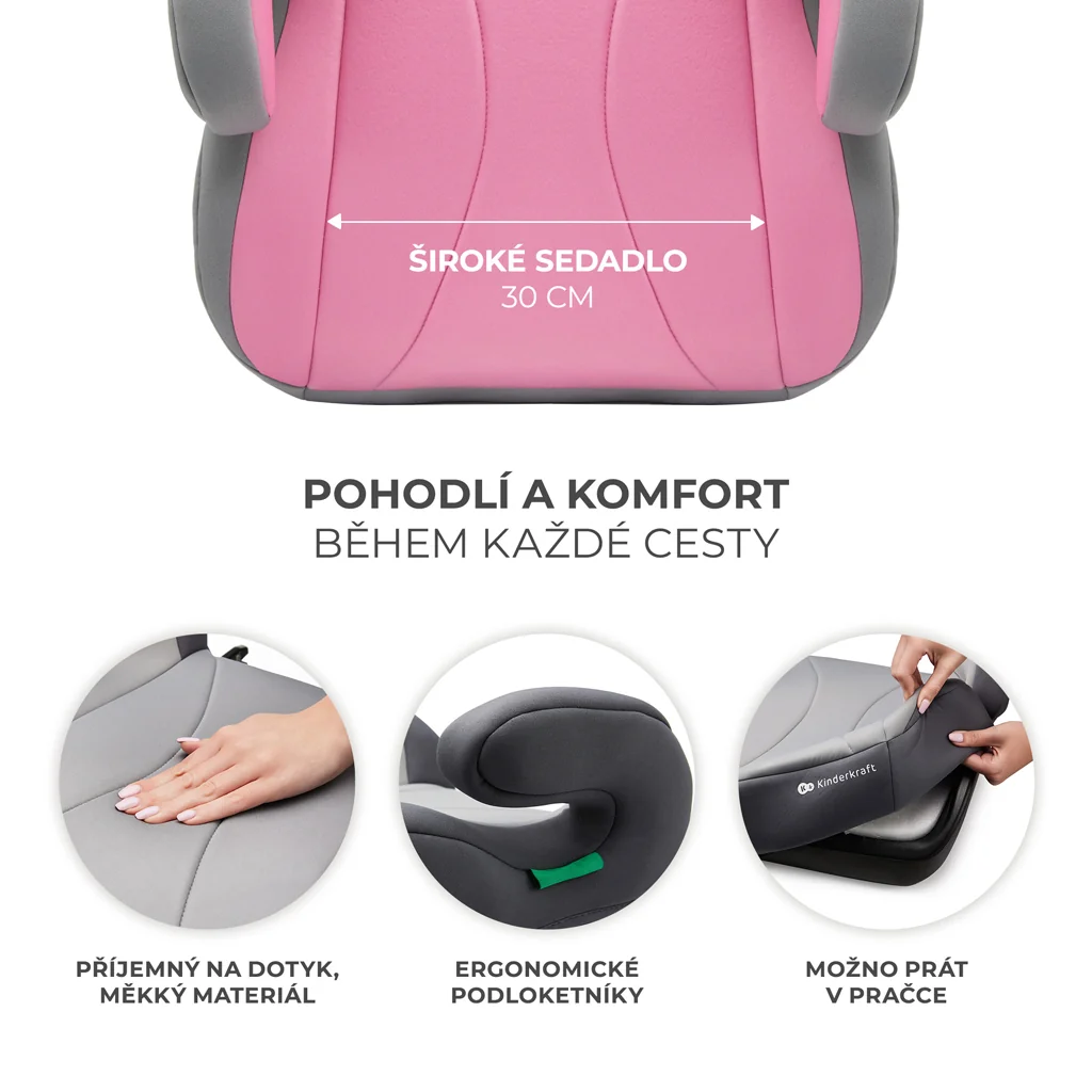 KINDERKRAFT Podsedák i-Boost Pink 1×1 ks, podsedák