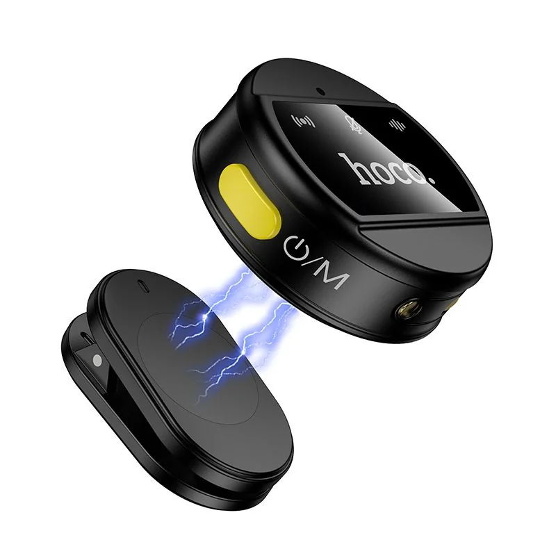 Hoco L22 bezdrôtový mikrofón 2in1 Lightning / USB-C, čierny