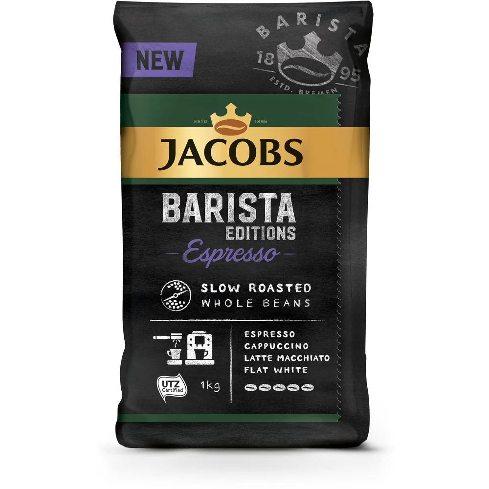 Jacobs Zrnková káva Barista Espresso 1×1000 g, zrnková káva