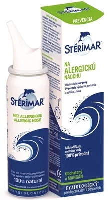 STERIMAR Mn Na alergickú nádchu 1×50 ml, nosový sprej s obsahom morskej vody a mangánu