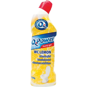 Q Power WC čistič Lemon 1×750 ml, čistiaci prostriedok
