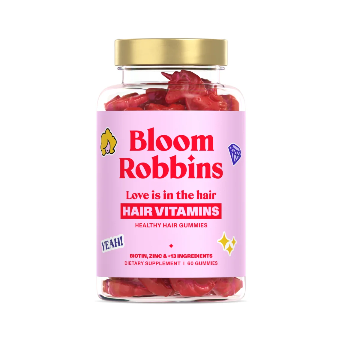 LOVE is in the HAIR - Healthy hair gummies 1×60 ks, výživový doplnok