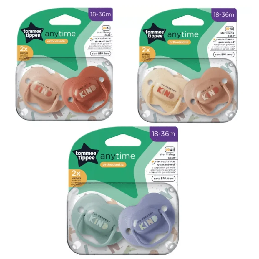 Tommee Tippee CTN AnyTime silikónové cumlíky 18–36 m, 2 ks