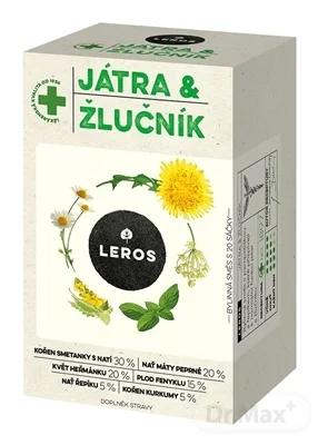 LEROS PEČEŇ A ŽLČNÍK 20×1,5g, čaj