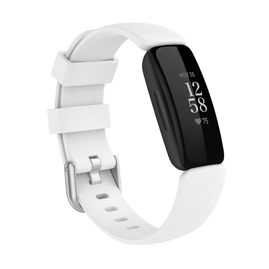 BStrap Silicone remienok na Fitbit Inspire 2 white