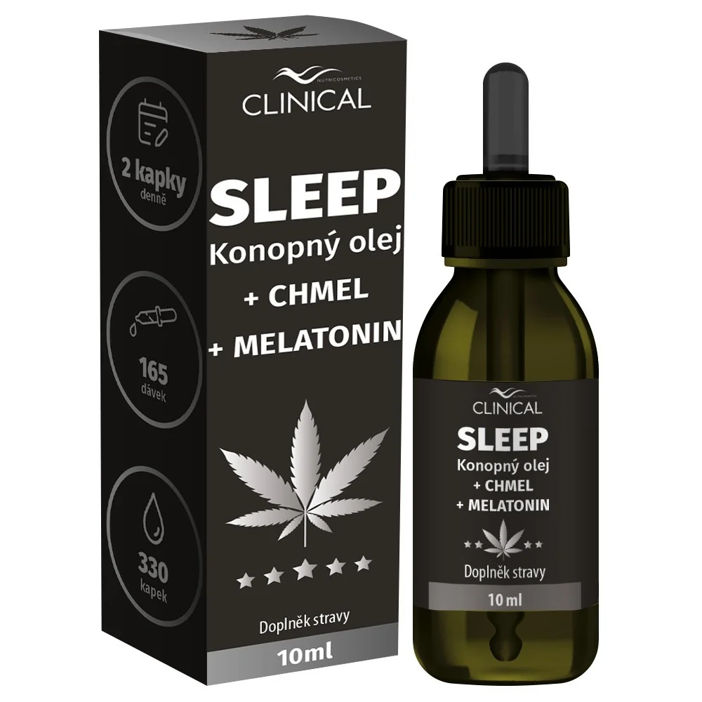 SLEEP konopný olej+chmel+melatonin 10 ml