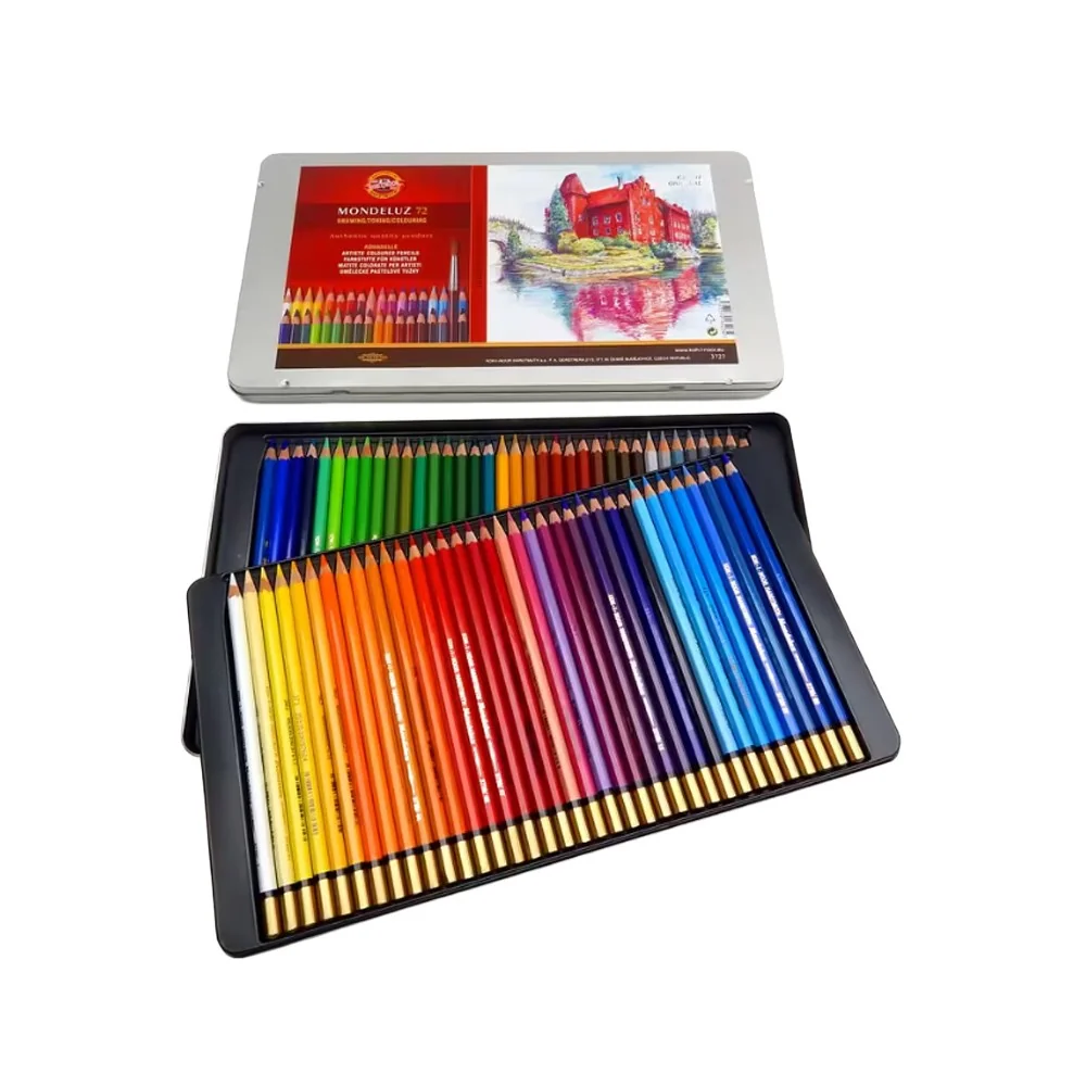 Akvarelové pastelky MONDELUZ 3727/72 Červená Lhota Sada 72 farieb