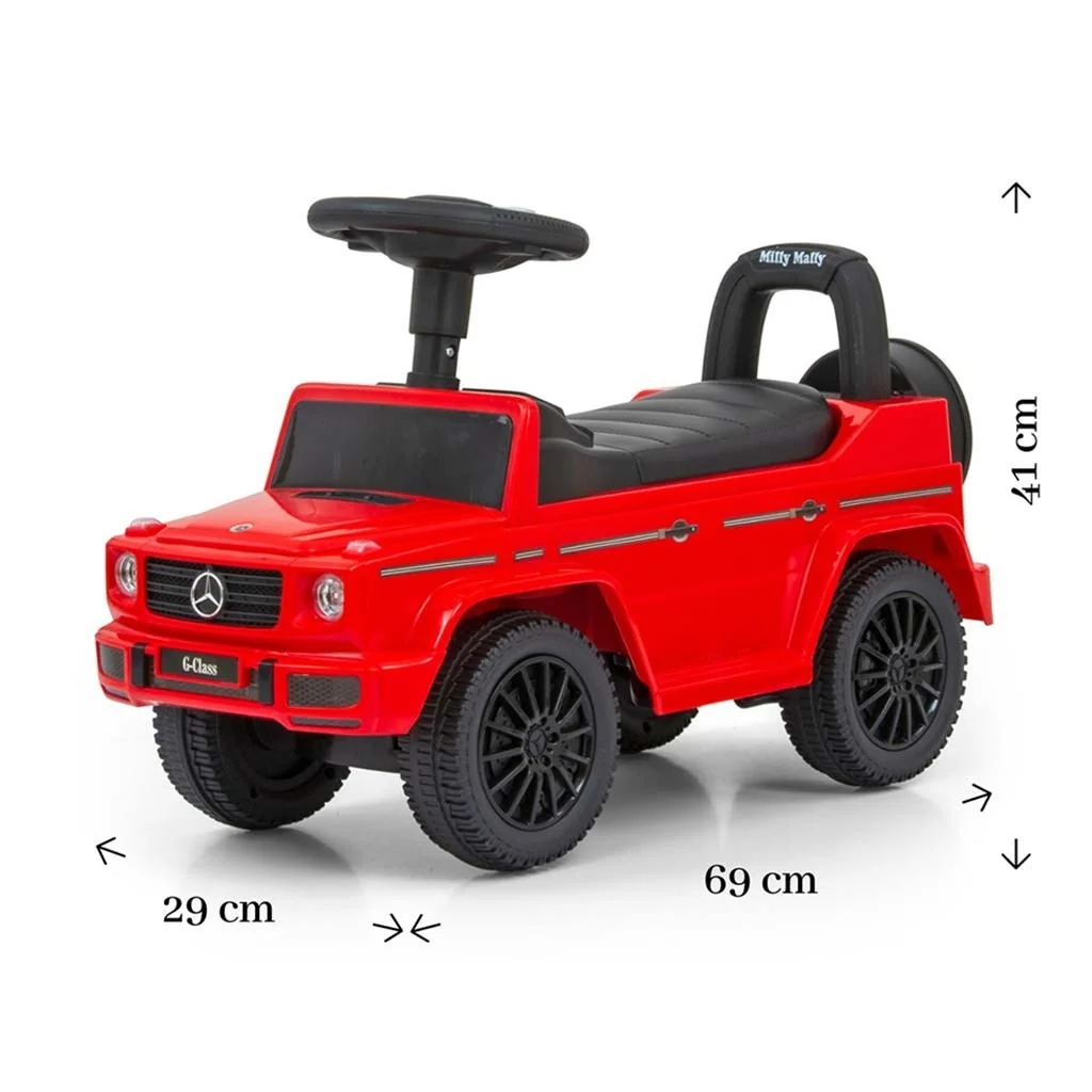 Detské odrážadlo MERCEDES G350d Milly Mally červené , 20C45844