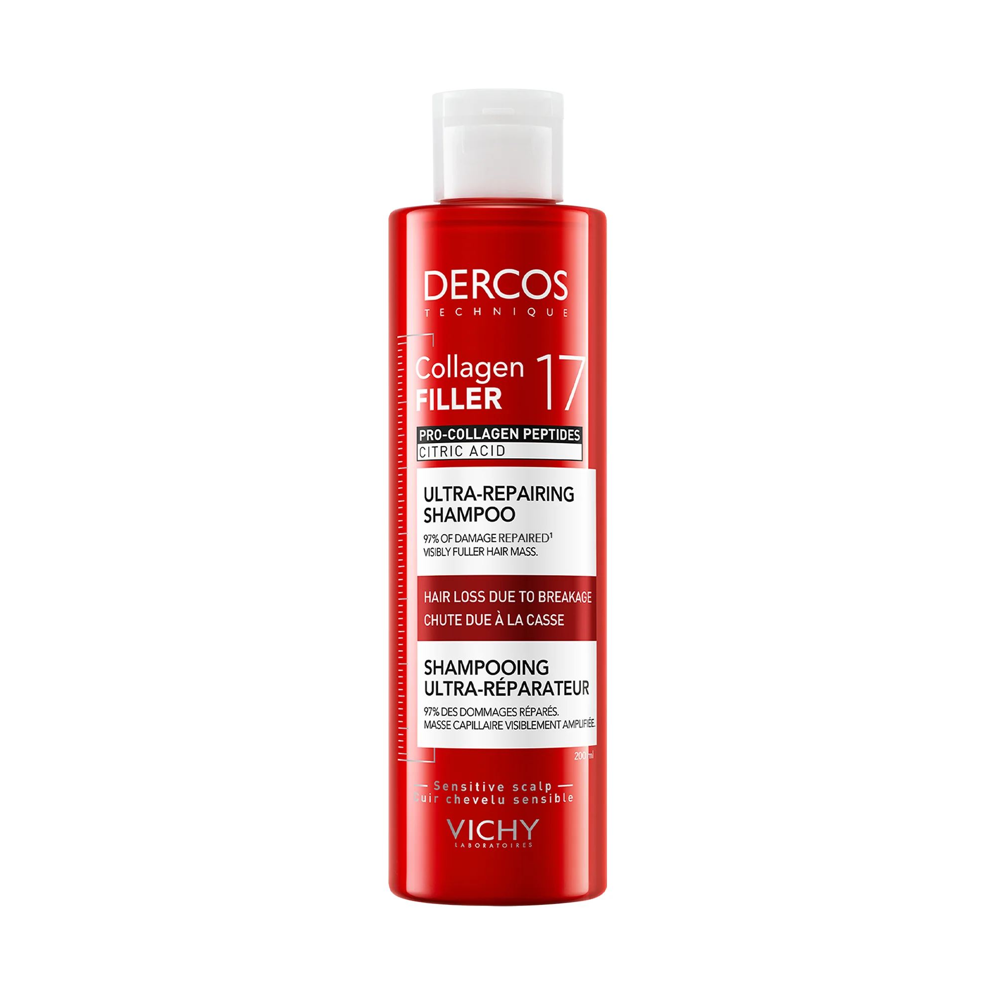 VICHY COLLAGEN 17 FILLER regeneračný šampón 200 ml