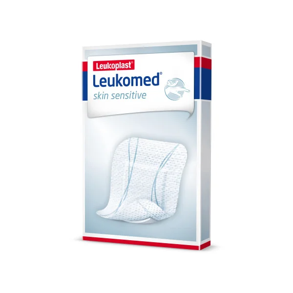 Leukoplast® Leukomed® skin sensitive 1×5ks, textilná náplasť s vankúšikom