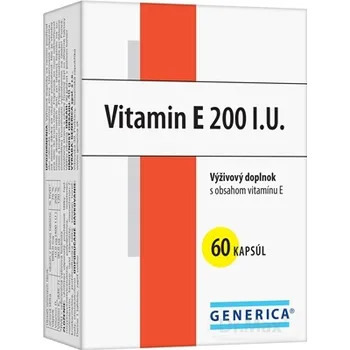 GENERICA Vitamin E 200 I.U. 1×60 cps, výživový doplnok