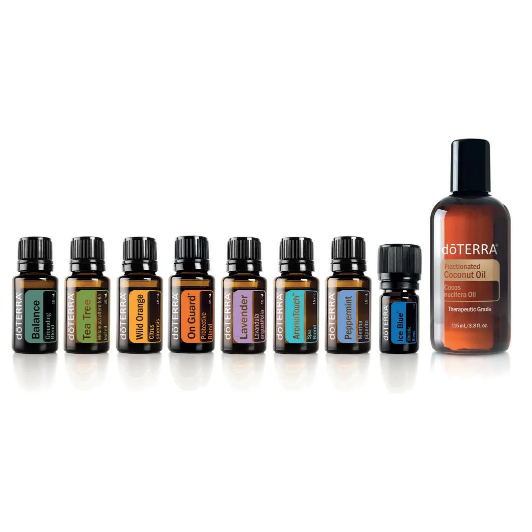 doTerra AromaTouch Technique Kit 8 olejov po 5ml a 1 Kokosový olej 115 ml Objem: 235 ml