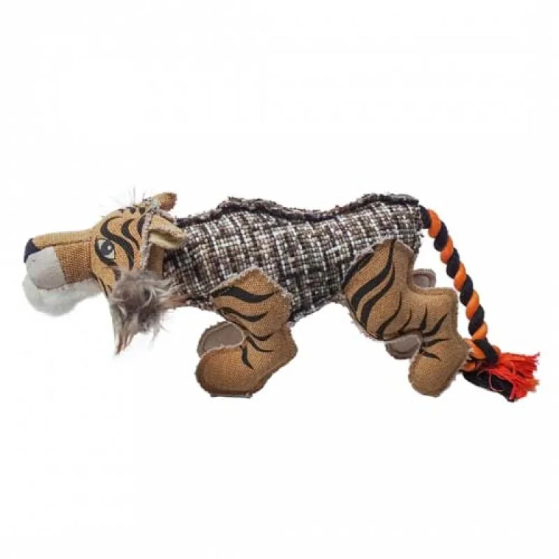 DUVO+ Canvas Tiger hračka pre psov 13x34x15cm