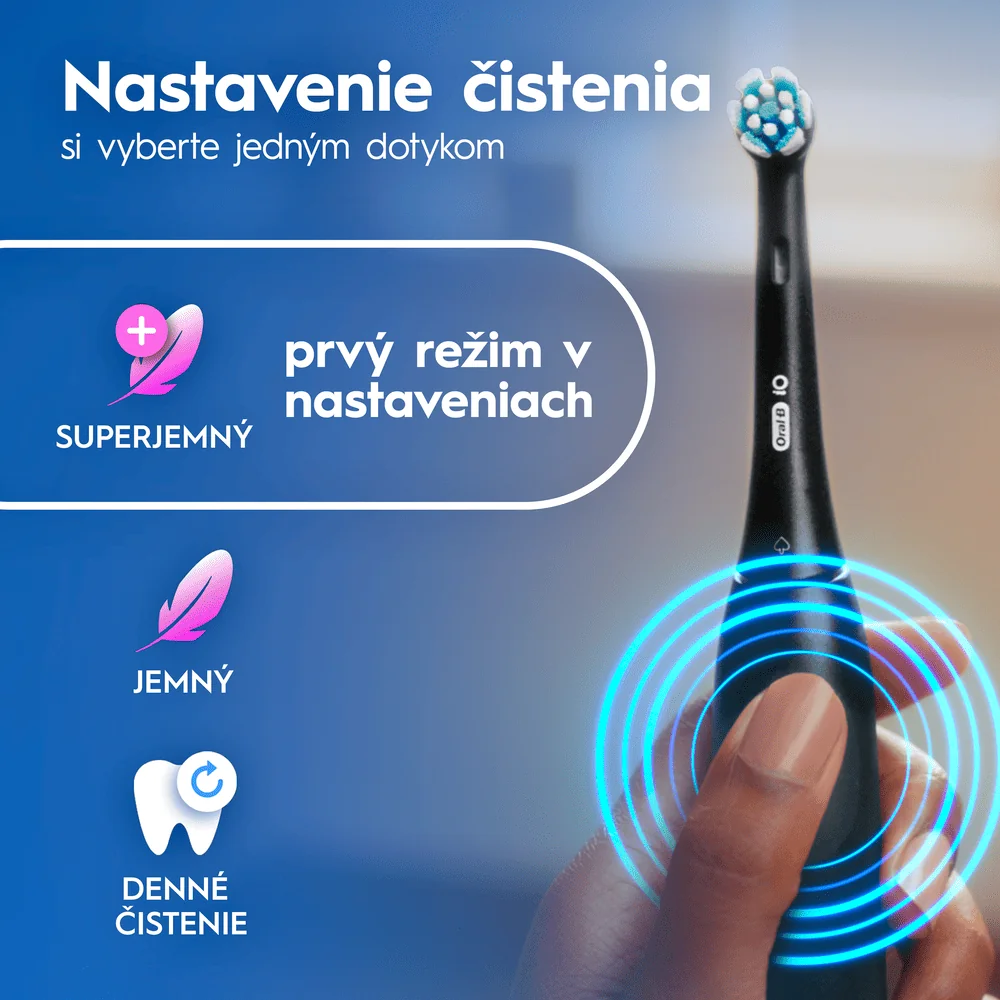 Oral-B iO 2 Elektrická zubná kefka | Vianočné vydanie | Čierne |4 kefkové hlavy | Cestovné puzdro 1 ks