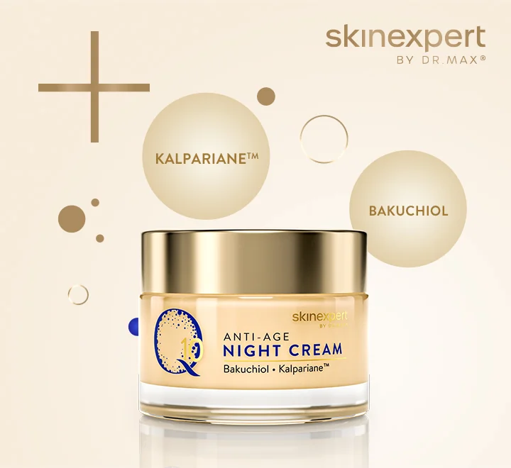 Skinexpert by Dr. Max® Q10 ANTI-AGE Night Cream 1×50 ml, nočný krém s koenzýmom Q10