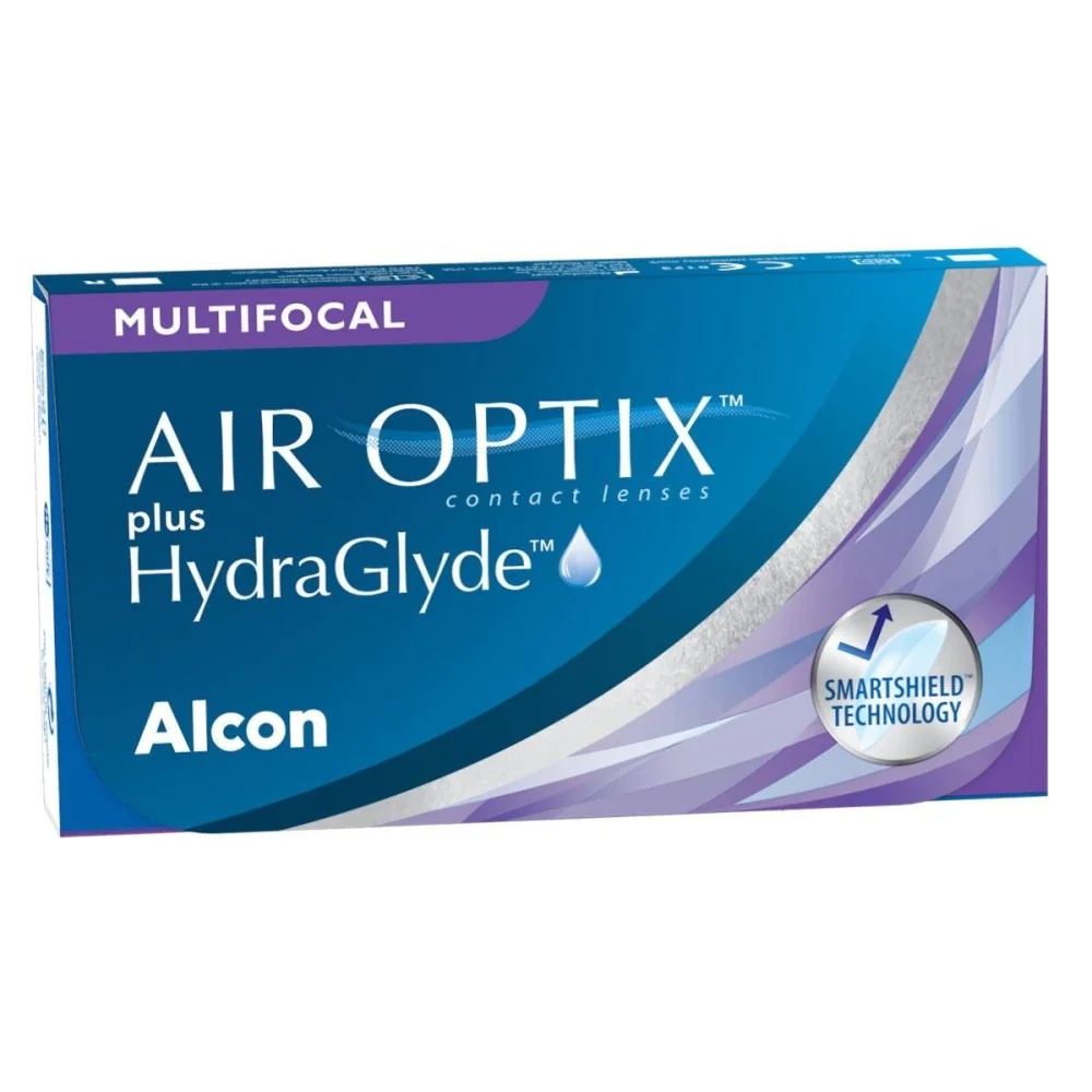 Mesačné Air Optix plus HydraGlyde Multifokálne (6 šošoviek) Dioptrie: -1.75, Zakrivenie: 8.6, Adícia: 2