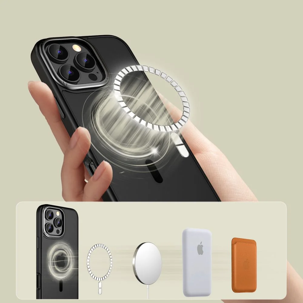 Tech-Protect MagEdge MagSafe kryt na iPhone 16 Pro, čierny