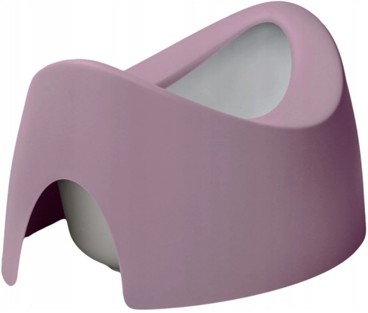 Obojstranný, ergonomický nočník Teggi, len, ružový