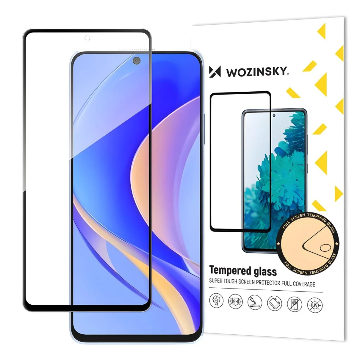 Ochranné tvrdené sklo pre Huawei Nova Y90 - Čierna
