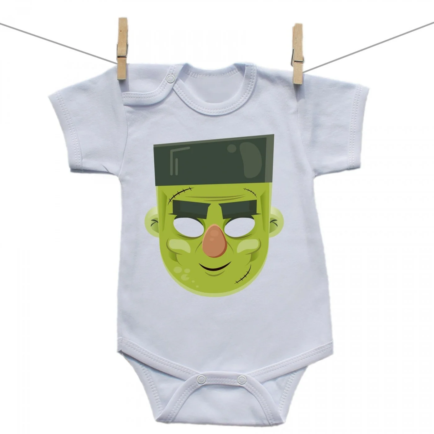 Boodyy Body s krátkym rukávom Halloween maska Veľkosť: 68