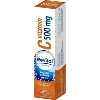 Revital vitamín C 500 mg šumivý 1×20 tbl, s príchuťou pomaranč