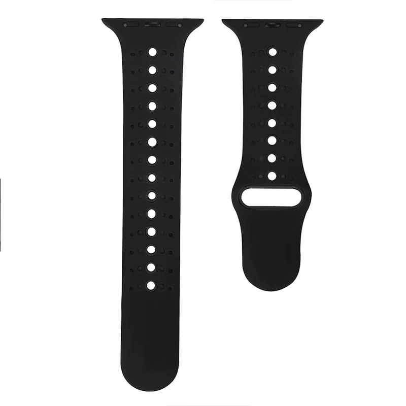 BStrap Silicone Sport remienok na Apple Watch 42/44/45mm Black