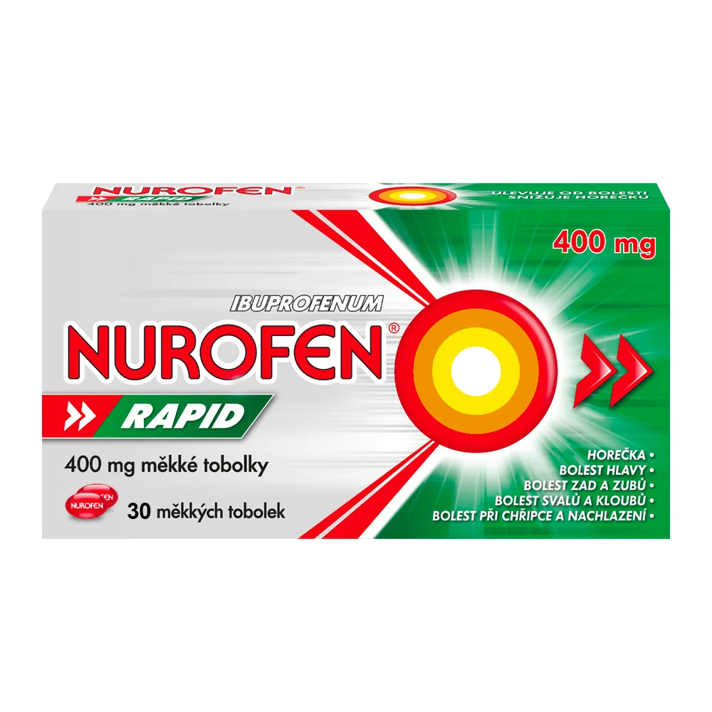 NUROFEN Rapid 400 mg Capsules 1×30 cps, liek proti bolesti