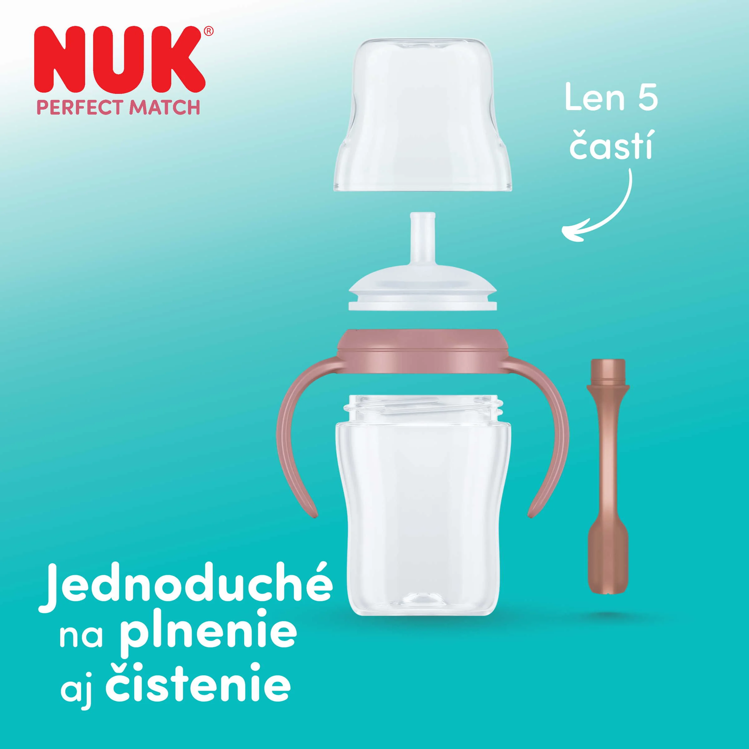 NUK flaša na uč. Perfect Match slamka BEAR 150 ml 1 ks