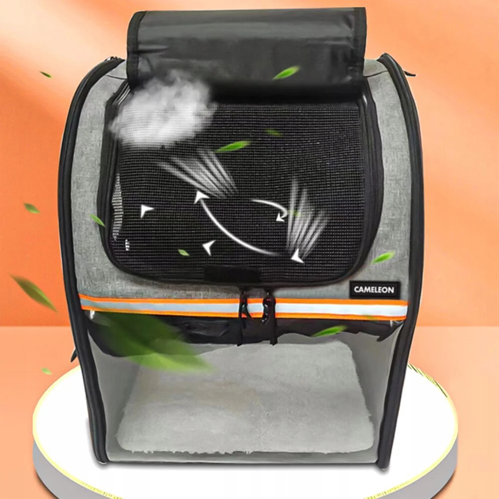 MG Animal Backpack V1 prepravná taška pre psy a mačky, sivá
