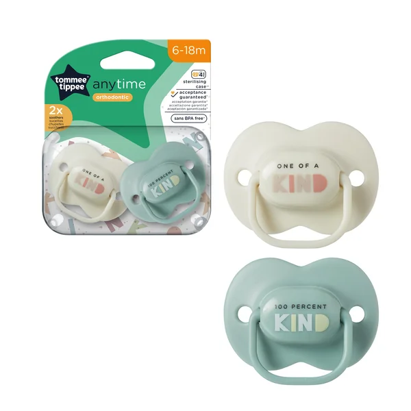 Tommee Tippee Cumlík silikón AnyTime, 6-18m, 2ks - viac farebných variant 1×2 ks, silikónový cumlík