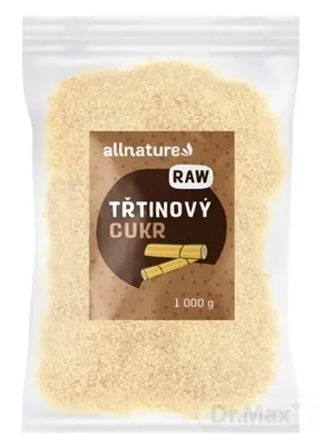 Allnature Cukor Trstinovy Nerafinovany Raw 1000g 1×1000 g, trstinový cukor