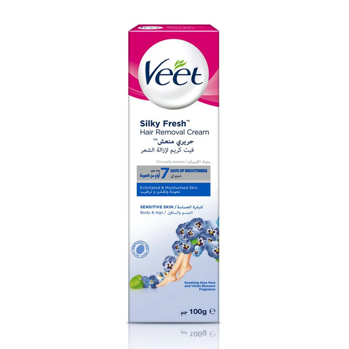VEET depilačný krém 100ml – citlivá pokožka depilačný krém, 1x100ml