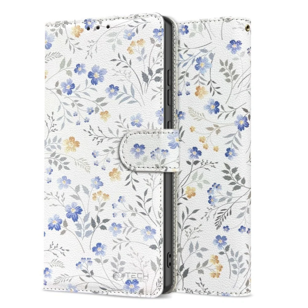 Tech-Protect Wallet knižkové puzdro na Samsung Galaxy A26 5G / A17 4G / 5G, spring flowers / 5G, spring flowers