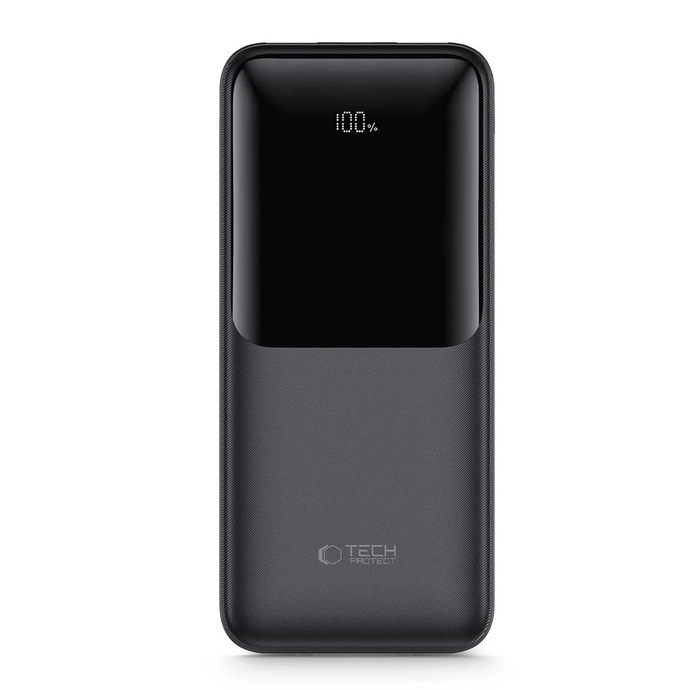 Tech-Protect PB01 Power Bank 10000mAh 2x USB / USB-C 22.5W, čierny