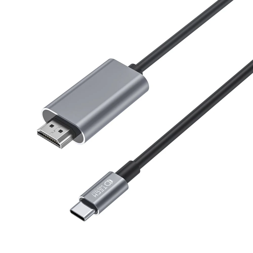 Tech-Protect Ultraboost kábel USB-C / HDMI 4K 2m, čierny
