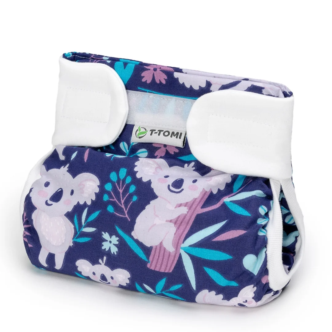 T-TOMI Ortopedické abdukčné nohavičky - suchý zips Tmavé koaly (5-9kg)